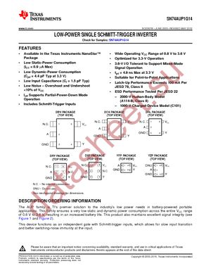 SN74AUP1G14DBVTG4 datasheet  